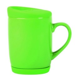 Tasse céramique 350 ml, silicone et couvercle