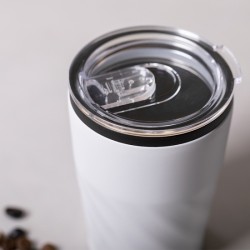 Verre en métal torsadé avec couvercle 350 ml