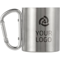 Mug double paroi 20 cl poignée mousqueton