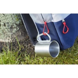 Mug double paroi 20 cl poignée mousqueton