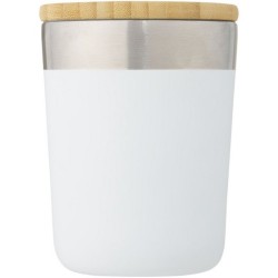 Gobelet 30cl en inox à isolation sous vide et couvercle bambou