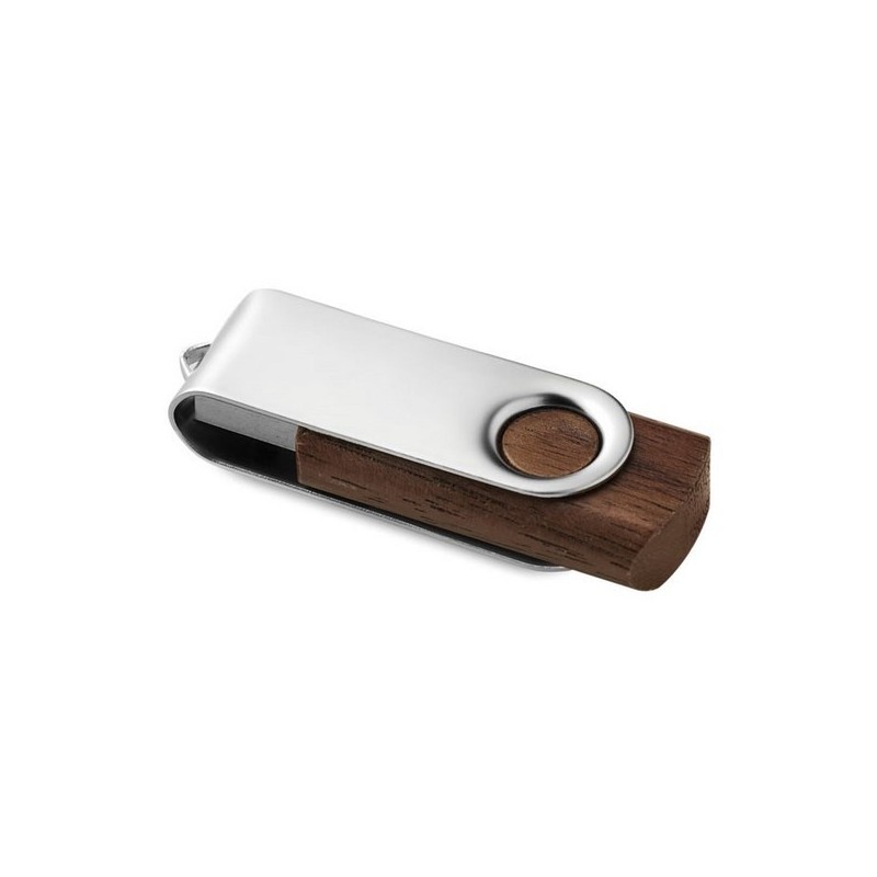 Clé usb en bois  rotative - 2 go