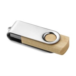 Clé usb en bois  rotative - 2 go