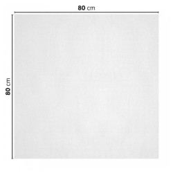 Nappe en papier blanc 80x80cm