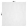 Nappe en papier blanc 80x80cm