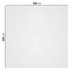 Nappe en papier blanc 120x120cm