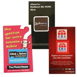 Sticker repositionnable nettoyeur d'écran microfibre