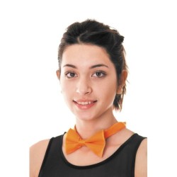 NOEUD PAPILLON ORANGE FLUO