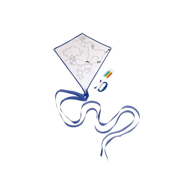 Cerf-volant à colorier