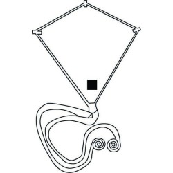 Cerf-volant à colorier