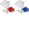 Cerf-volant en polyester à colorier livré avec 4 feutres