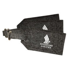 Porte-étiquette à bagage feutrine