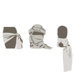 Foulard, chèche sahara