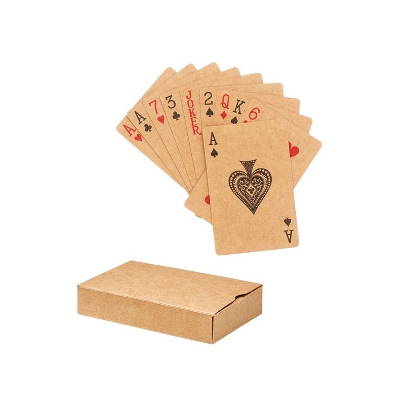 Jeu de 54 cartes en carton recyclé