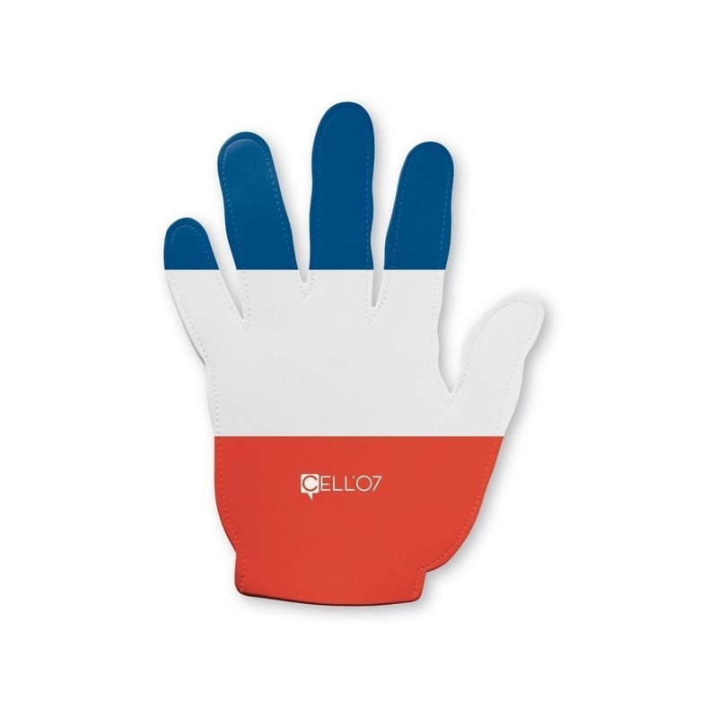 Main tricolore en mousse