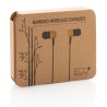 écouteurs bluetooth en bambou