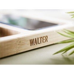 Walter Bamboo Single Dock 15W organisateur et chargeur