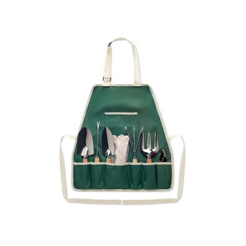 Tablier et outils de jardinage