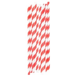 Set de 10 pailles en papier