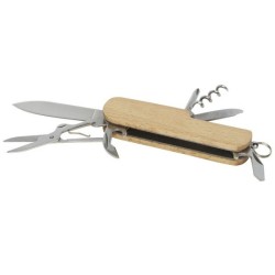 Couteau de poche en bois à 7 fonctions