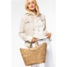 Sac panier demi-lune en jonc de mer