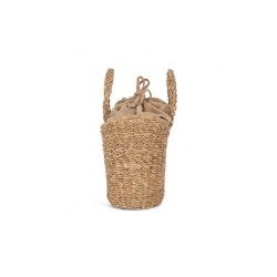 Sac panier demi-lune en jonc de mer