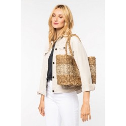 Sac panier en jute et jonc de mer