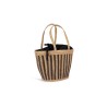 Sac panier rayé en jonc de mer