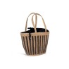 Sac panier rayé en jonc de mer
