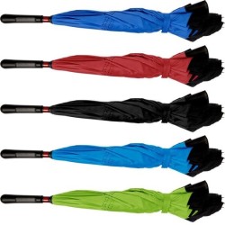 Parapluie réversible en polyester pongée 190T