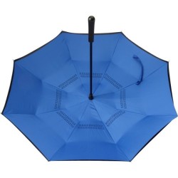 Parapluie réversible en polyester pongée 190T