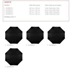 Parapluie tempête unicolore ou