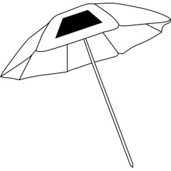Parasol classique uni