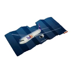 Pare-soleil en carton compact quadri