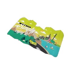 Pare-soleil en carton maxi quadri