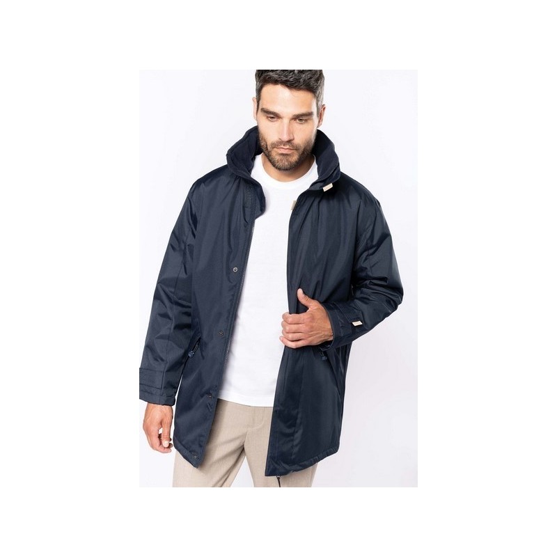 Parka doublée avec poche téléphone et capuche dans le col