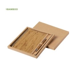 Parure bambou stylo et carnet