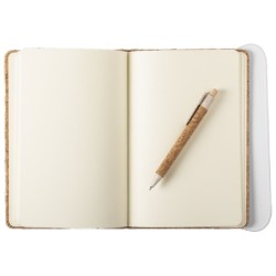 Parure en liège stylo et carnet