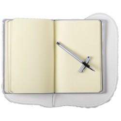 Parure argent carnet et roller