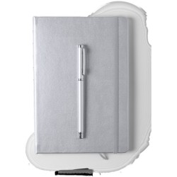 Parure argent carnet et roller