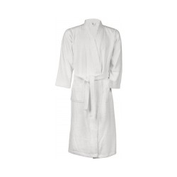 Peignoir col kimono blanc Kariban