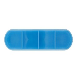 Pilulier 4 cases avec couvercle coulissant