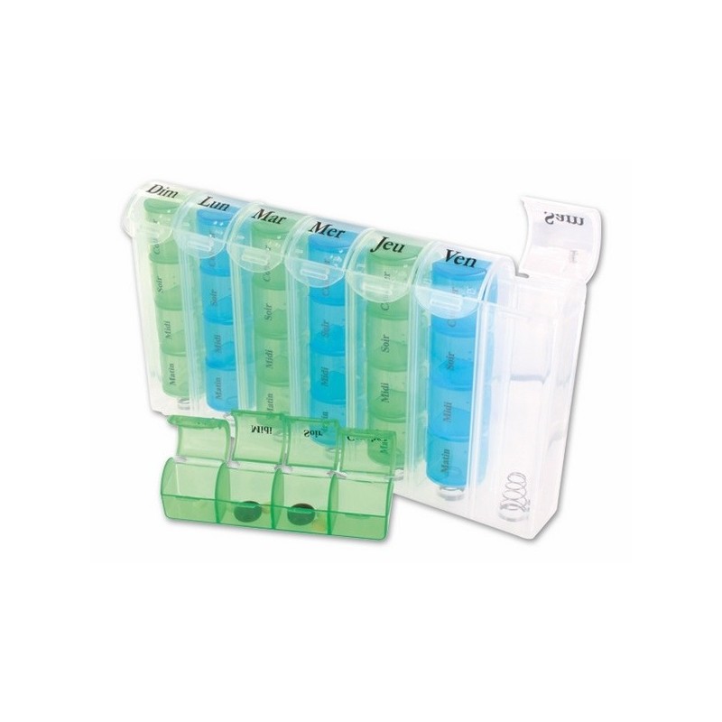 Pilulier hebdomadaire a ressort