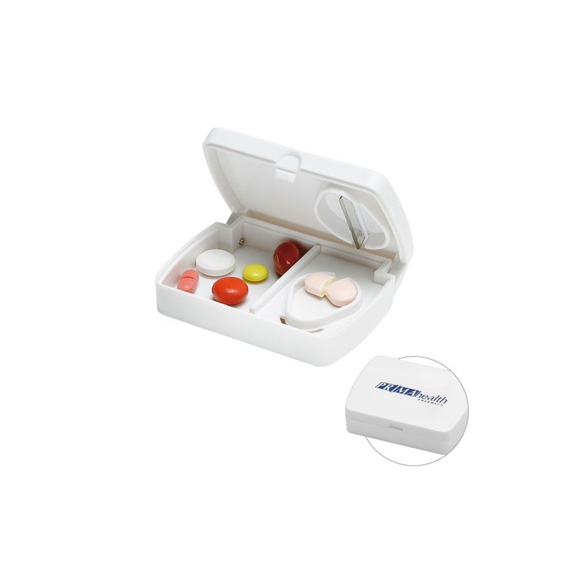 Pilulier 1 case avec coupe pilule