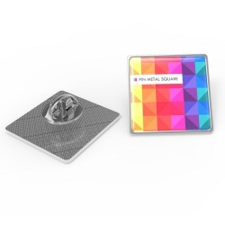 Pin's carré métal
