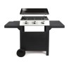 Plancha gaz 3 bruleurs sur desserte