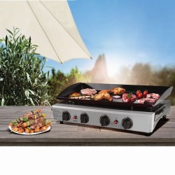 Plancha gaz 4 brûleurs