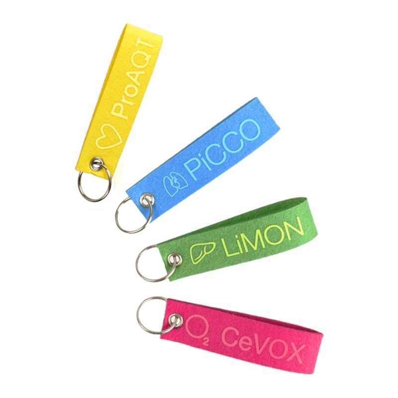 Porte-clés boucle en feutrine