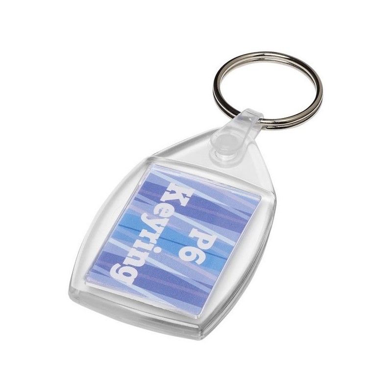 Porte-clés plastique avec attache en métal Lita