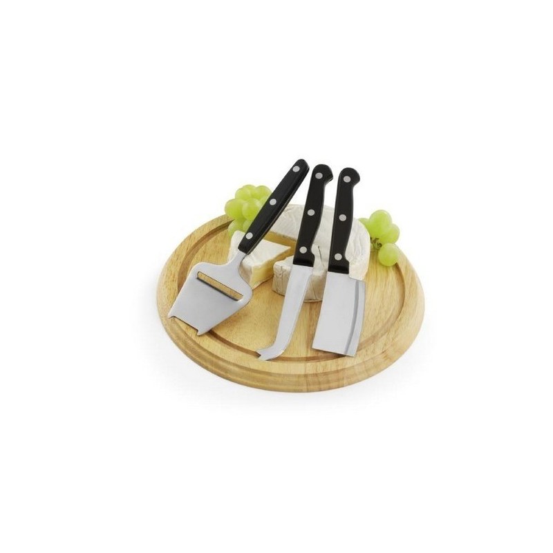 Plateau à fromages livré avec 3 couteaux